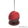 porte photo macaron rouge chocolat fimo